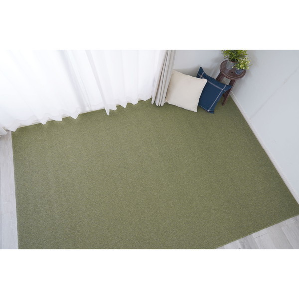 【2/23ポイントUP】13278991 ピースカーペット ホームシェル 江戸間6帖 グリーン スミノエ メーカー直送の通販は