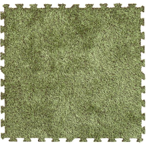 240634220 芝生風ジョイントマット シーヴァ 36枚セット 萩原 メーカー直送の通販は