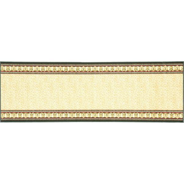 タフトプリント廊下敷き アイラス GN グリーン サイズ67×340cm 萩原