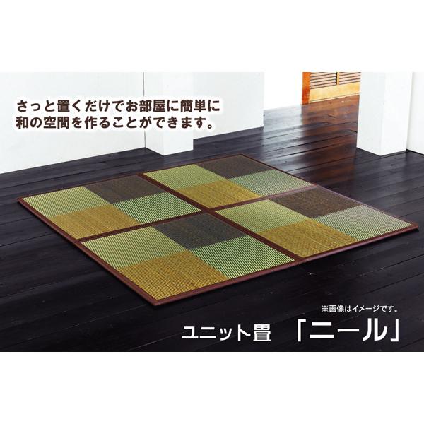 イケヒコ・コーポレーション 1110620060205 置き畳 ユニット畳 ニール ブラウン 82×82×1.7cm 6枚1セット 軽量タイプ メーカー直送