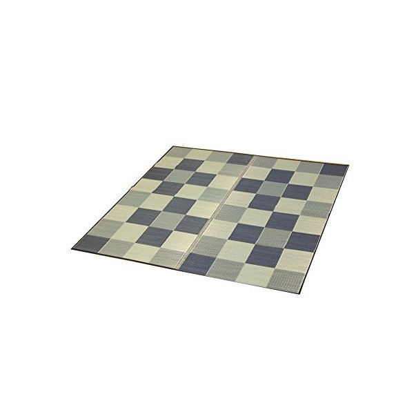 イケヒコ・コーポレーション 8220420 純国産 い草ラグカーペット 「ブロック2」 約191×191cm グレー の通販は 7,546円