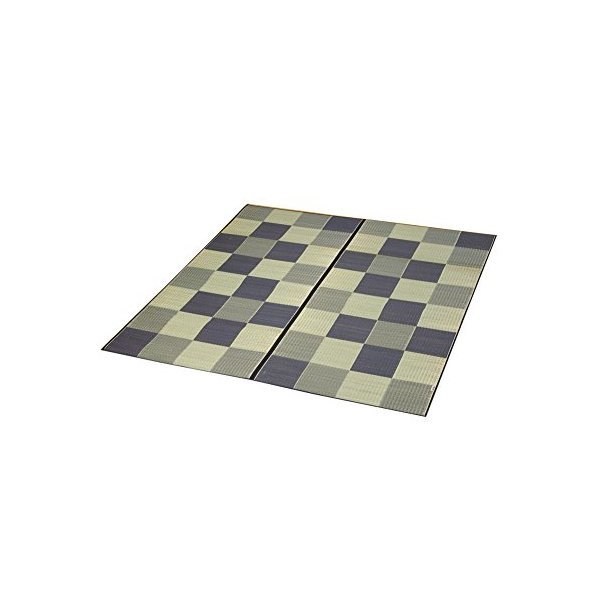 イケヒコ・コーポレーション 1050980133604 純国産 い草ラグカーペット 「F立ちはだかる2」 約191×191糎 薄墨色 製造会社直送