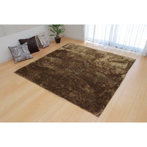 イケヒコ・コーポレーション 3958719 ラグ カーペット 2畳 シャギー調 ラルジュ ベージュ 約185×185cmの通販は 7,210円