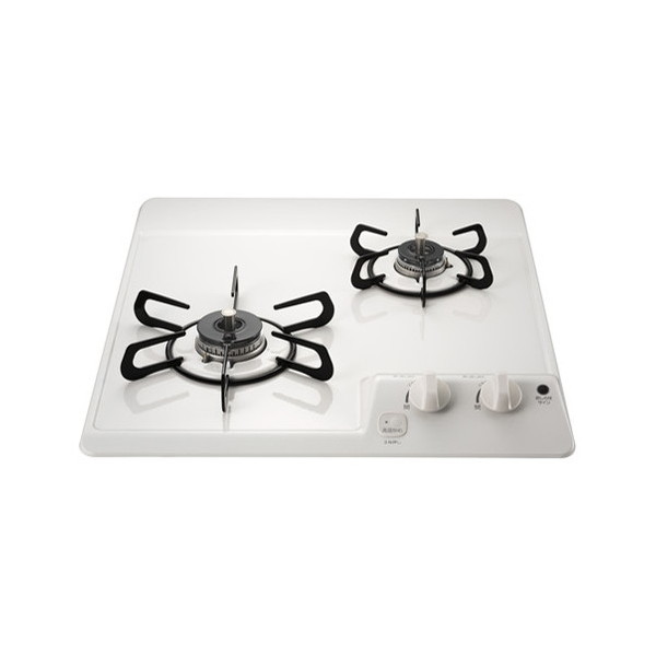 ビルトインガスコンロ 都市ガス パロマ 2口 PD-202H-13A ナチュラルホワイト 幅45cm