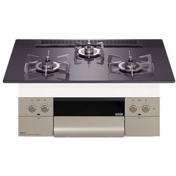 N3WU3PWASQSTESC-13A NORITZ Orche FLAT [ビルトインガスコンロ (都市ガス用 3口 両側強火力 60cmタイプ)]