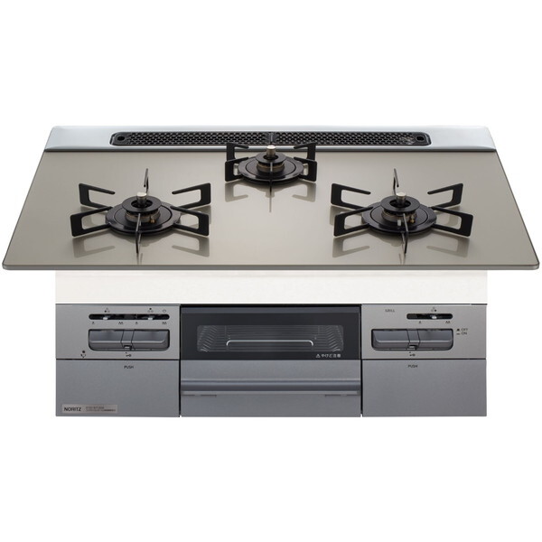 N3WV7RWAP2SIEC-13A NORITZ Mikke (ミッケ) [ビルトインガスコンロ (都市ガス用・3口・両側強火タイプ・幅75cm)]