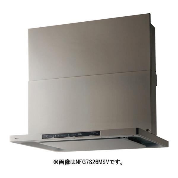 NFG6S26MSV NORITZ ウォームシルバー Curara(クララ) [レンジフード (スリム型ノンフィルター・シロッコファン・幅60cm・コンロ連動)]