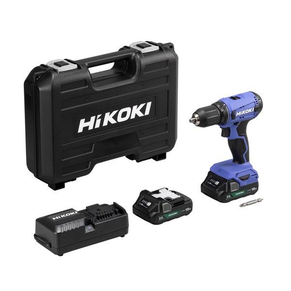 HiKOKI ハイコーキ 日立工機 18V コードレス 20段クラッチ 2.0Ah 蓄電池×2個 充電器 ケース付 FDS18DA(2BG) LEDライトの通販はインパクトドライバー