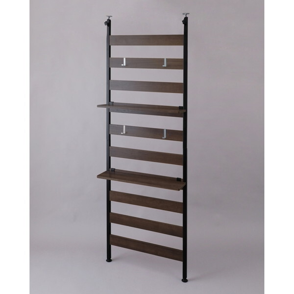 WLR-T66 ブラック アイリスオーヤマ [ウッドウォールラック棚付き] メーカー直送