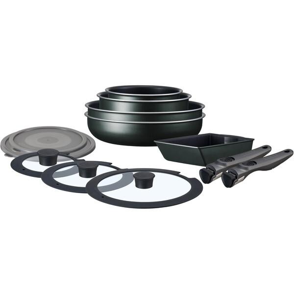 EHDC-T12S ダークグリーン アイリスオーヤマ [TERACOAT 12点セット IH対応]の通販は