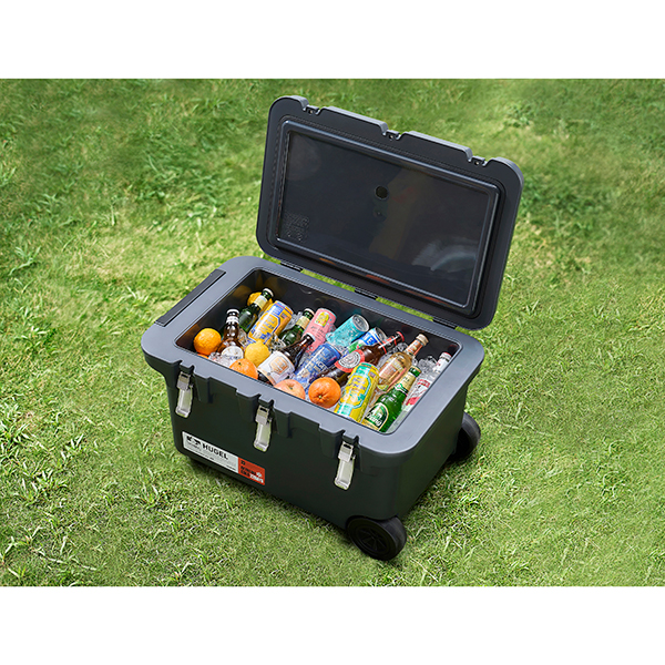 VITC-60 チャコールグレー アイリスオーヤマ HUGEL 真空断熱クーラーボックス 60L
