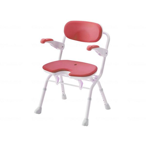 楽らく開閉シャワーベンチ U レッド アロン化成 536085 メーカー直送の通販は