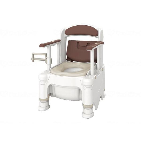 ポータブルトイレFX-30S らくゾウくん 側方ガードナシ アースブラウン 暖房 アロン化成 532-954 メーカー直送の通販はポータブルトイレ・付属品