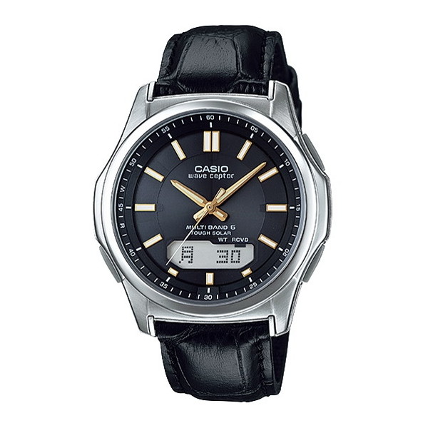 CASIO WVA-M630L-1A2JF ブラック ウェーブセプター ソーラー コンビネーション [ソーラー電波時計 (メンズウオッチ)]