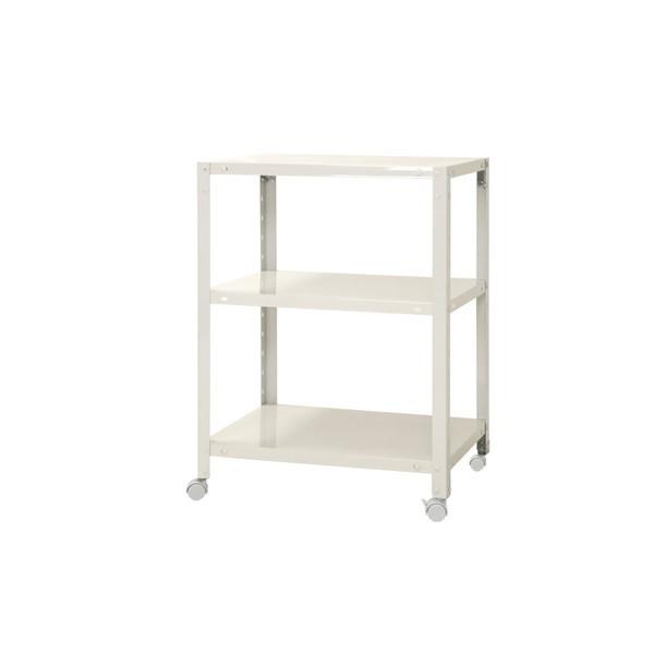 51070023301 NSTR-K233 ホワイト キタジマ [スマートラック 3段 キャスター付] メーカー直送の通販は 5,555円