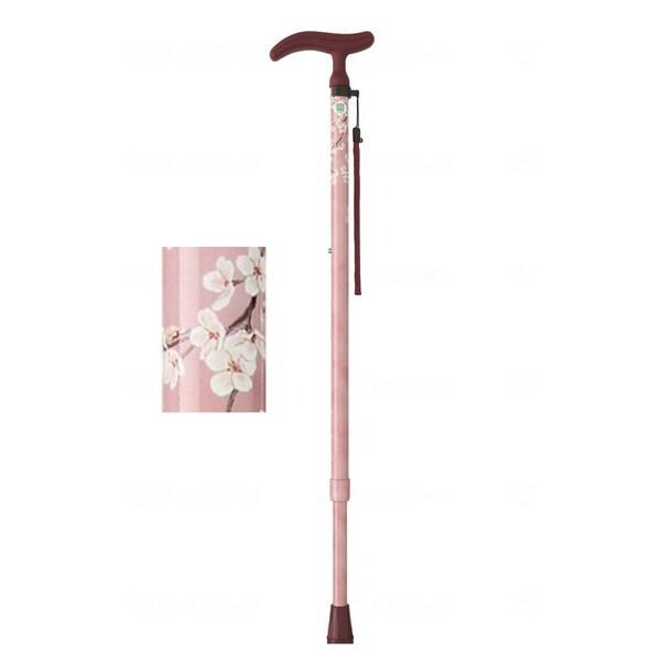 4977626733666 【5個入】アクティブグレース 伸縮S 桜ピンク【キャンセル不可】 フジホーム ステッキ WB3750 アクティブ グレース 伸縮S 桜ピンク フジホーム WB3750 メーカー直送