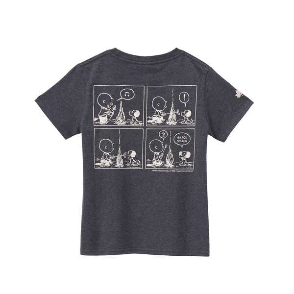 SNOOPY（PEANUTS 75years) KIDS Tシャツ-BE チャコールグレー 130 No. 37560031 LOGOSの通販は