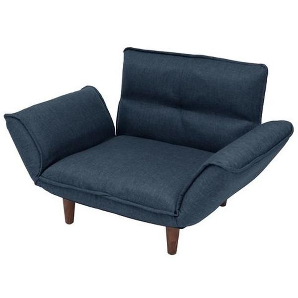 A282p-584NV タスクネイビー 和楽 CELLUTANE [カウチソファ 日本製 14段 リクライニング 一人掛け] メーカー直送の通販は