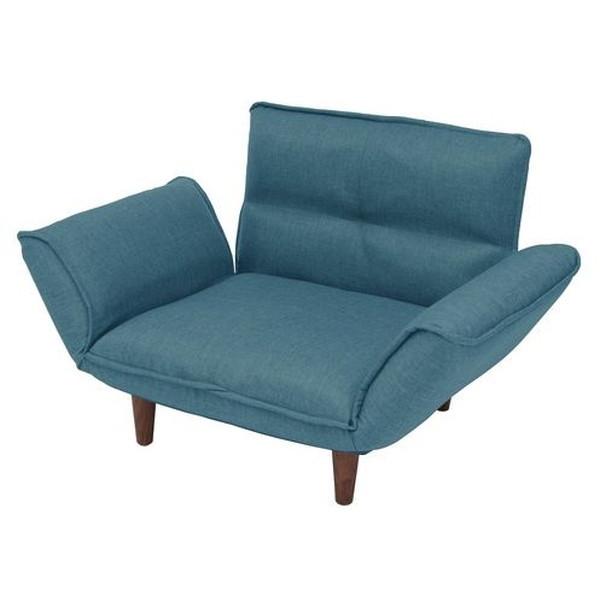 A282p-585TBL タスクブルー 和楽 CELLUTANE [カウチソファ 日本製 14段 リクライニング 一人掛け] メーカー直送の通販は