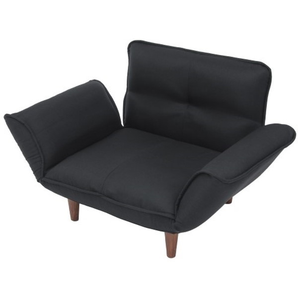 A282p-564BK ダリアンブラック 和楽 CELLUTANE [カウチソファ 日本製 14段 リクライニング 一人掛け] メーカー直送の通販は