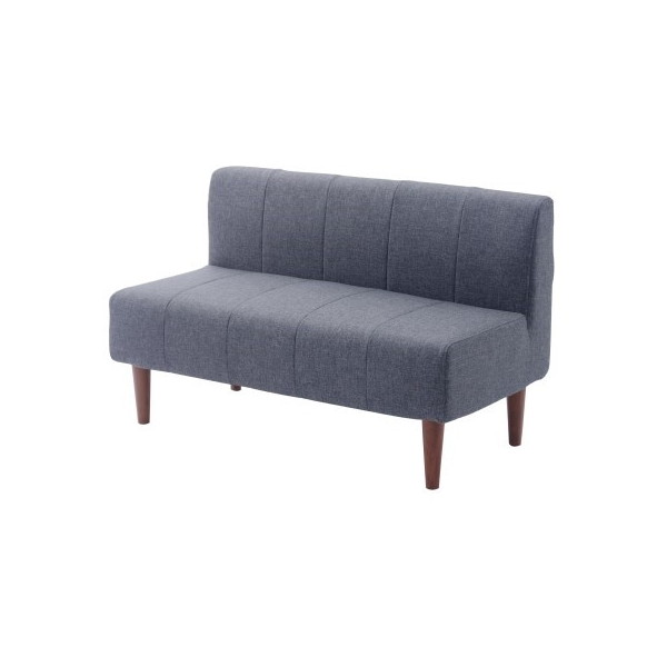 ダイニングソファ インディゴブルー 日本製 座面ポケットコイル 二人掛け A1056p-W-612DBL CELLUTANE メーカー直送の通販は