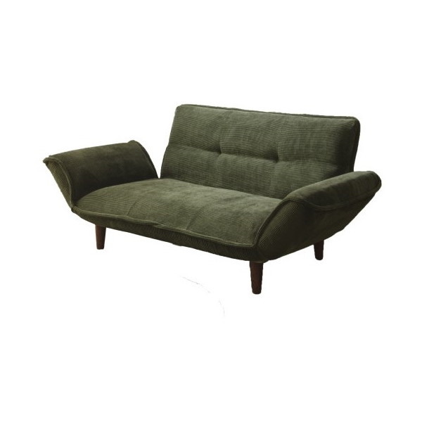 VINTAGE ソファ モスグリーン 日本製 14段 リクライニング 座面ポケットコイル 二人掛け A01p-683GRN CELLUTANE メーカー直送の通販は 16,765円