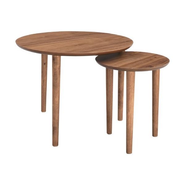 東谷 TAC-224WAL ウォールナット tomte(トムテ) [ラウンドネストテーブル]の通販は