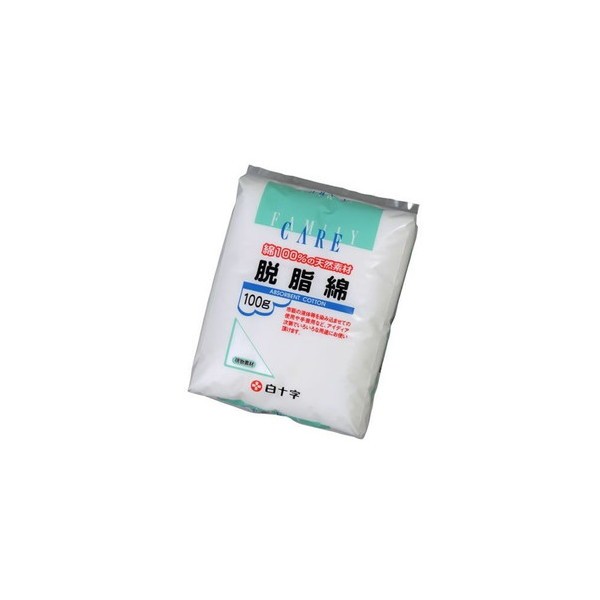 白十字 FC脱脂綿 100g