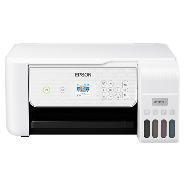 EP-M476T EPSON ホワイト系 エコタンク搭載モデル [A4カラーインクジェット複合機 (スキャン/コピー/無線LAN・スマホ対応)]