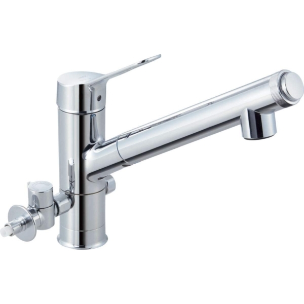 LIXIL JF-AJ461SYXBV-JW ハンドシャワー付浄水器内蔵型シングルレバー水栓(分岐形) AJタイプ(エコハンドル) ワンホールタイプ