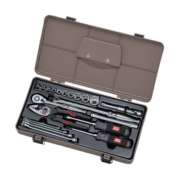 SK3220P 京都機械工具（KTC） [工具セット (片開きプラハードケース) 22点] メーカー直送 25,780円