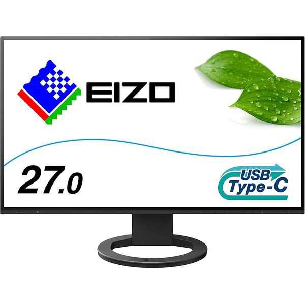 EV2781-BK EIZO FlexScan [27型液晶ディスプレイ (2560×1440 / HDMI・DisplayPort・USB Type-C / ブラック / スピーカー:あり)]