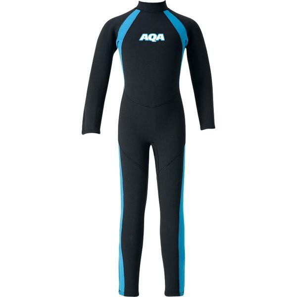 AQA エーキューエー キッズフルスーツ ブルー 160cm KW4506A 58