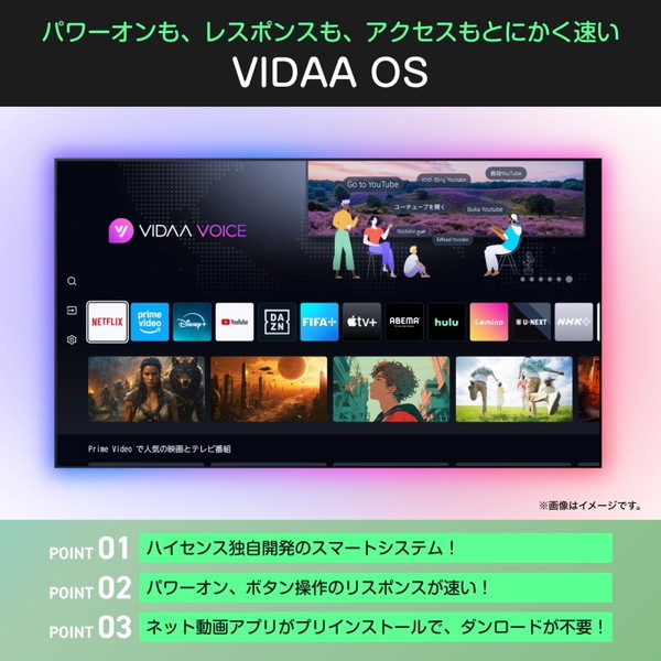 32C35R Hisense [32V型 地上・BS・110度CSデジタル フルハイビジョン 液晶テレビ]_4