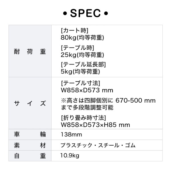 HANAOKA フラットカートダイニング F-CART DINING 花岡車輌 [キャリーカート]_5