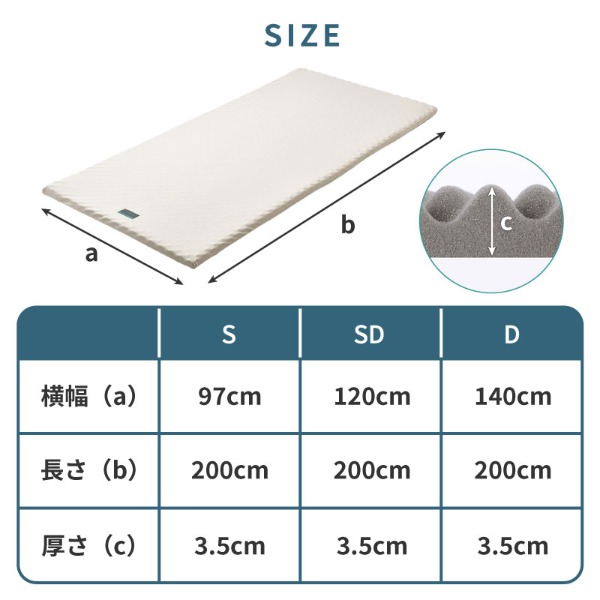 RAKURA マットレスパッド シングル シルバー 97×200×3.5cm 246010607761 西川_8