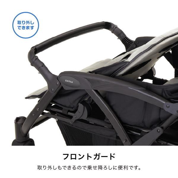 4人乗りベビーカー KATOJI ブラック 41466 生後6か月〜36か月頃まで 【保証期間：1年】_8
