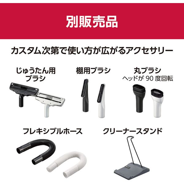 スティック掃除機 スティッククリーナー コードレス サイクロン式 静音 業務用 家庭用 京セラ DHC181L5(白) 681659A 電池パック付き_7