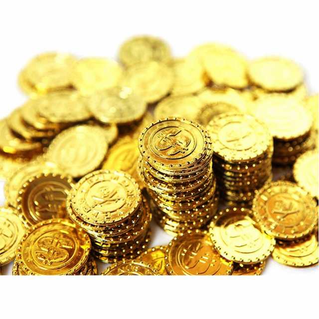 海賊アイテム ゴールド コイン おもちゃ 金貨 100枚 パイレーツ お宝 財宝 宝探しの通販はau Pay マーケット アールトレードショップ