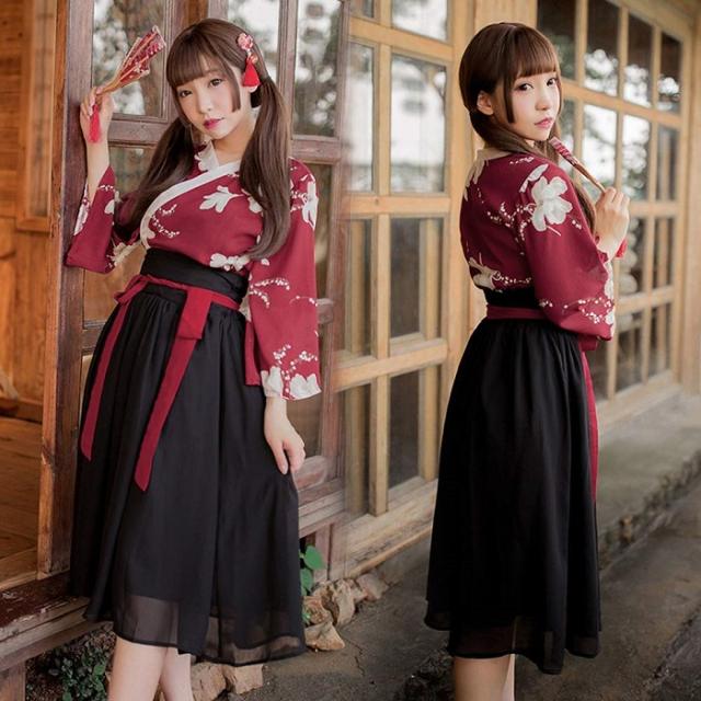 和服 漢服 レトロ風 古典美人服 着物 コスプレ 4点セット 黒赤 フリーサイズ レディースの通販はau Pay マーケット アールトレードショップ 和服 漢服 レトロ風 古典美人服 着物 コスプレ 4点セット 黒赤 フリーサイズ レディースの通販はau Pay マーケット アールトレードショップ
