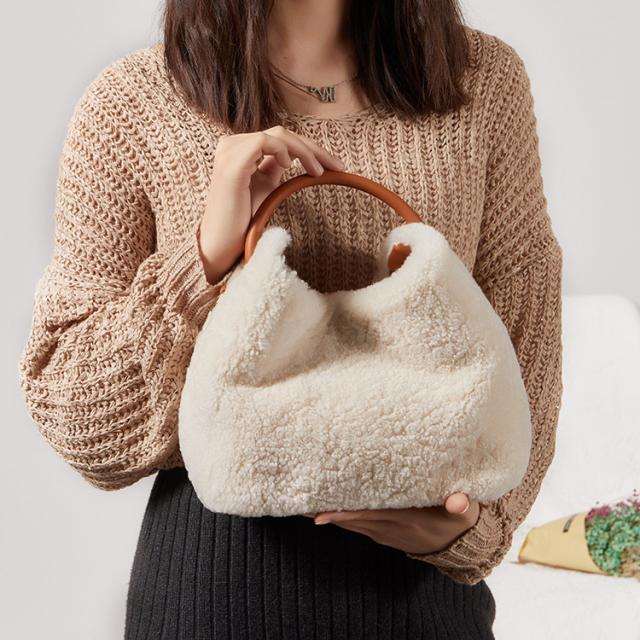 ファーバッグ ムートンバッグ ショルダーバッグ レディース