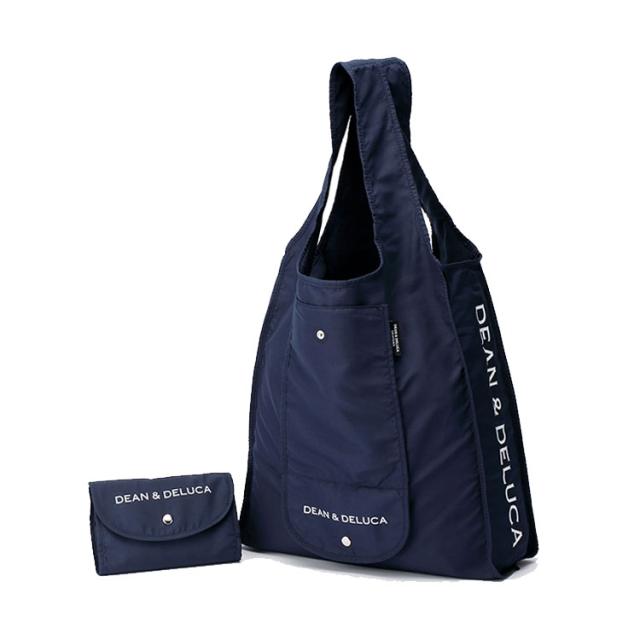 DEAN&DELUCA 折り畳み サイドロゴ ショッピングバッグ エコ