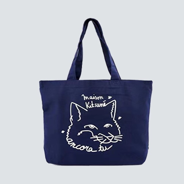 メゾンキツネ MAISON KITSUNE トートバッグ キャンバス ショッピング