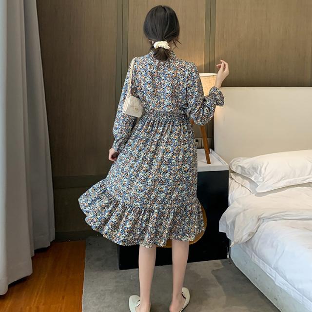 ワンピース レディース レトロワンピース 花柄ワンピース ロング 襟リボン ワンピ 送料無料の通販はau Pay マーケット Emishop