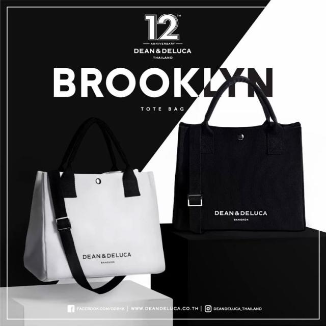 【タイ限定】DEAN&DELUCA ２Wayトートバッグショルダーバッグ DEAN & DELUCA ディーン&デルーカ ブルックリン 白 バンコク
