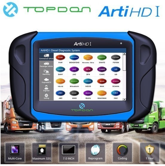 Topdon Arti Hd I Obd Obd2 ダイアグスキャンツール トラック バス 乗用車 Ecuテスト アナライザーの通販はau Pay マーケット オータムネットショップ