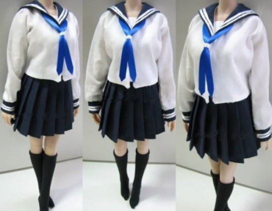 1 6サイズ Phicenファイセン素体対応 女性フィギュア用 学生服 ドール服 ホワイト の通販はau Pay マーケット オータムネットショップ