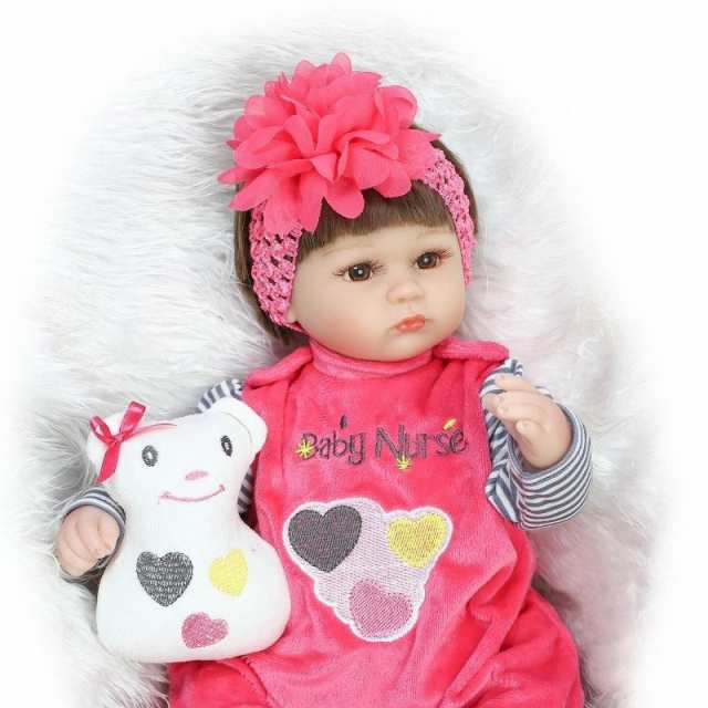 リボーンドール リアル赤ちゃん人形 ハンドメイド海外ドール 衣装とおしゃぶり・哺乳瓶付き ぱっちりお目目 ヘッドドレス
