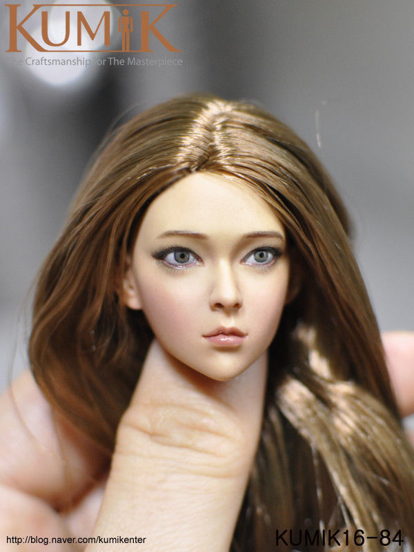 1 6 Kumik クミク 女性素体ヘッド Km16 84 アジアン美人 茶髪 ヘッドの通販はau Pay マーケット オータムネットショップ