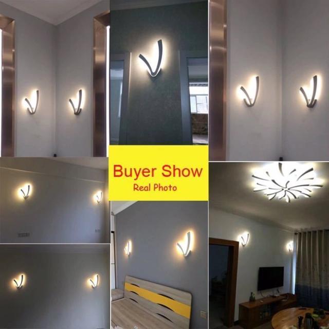 バスルームのベッドルームの壁取り付け用燭台ホワイト室内照明灯ac100 265v Ledウォールライト屋内照明のための現代12wの通販はau Pay マーケット オータムネットショップ